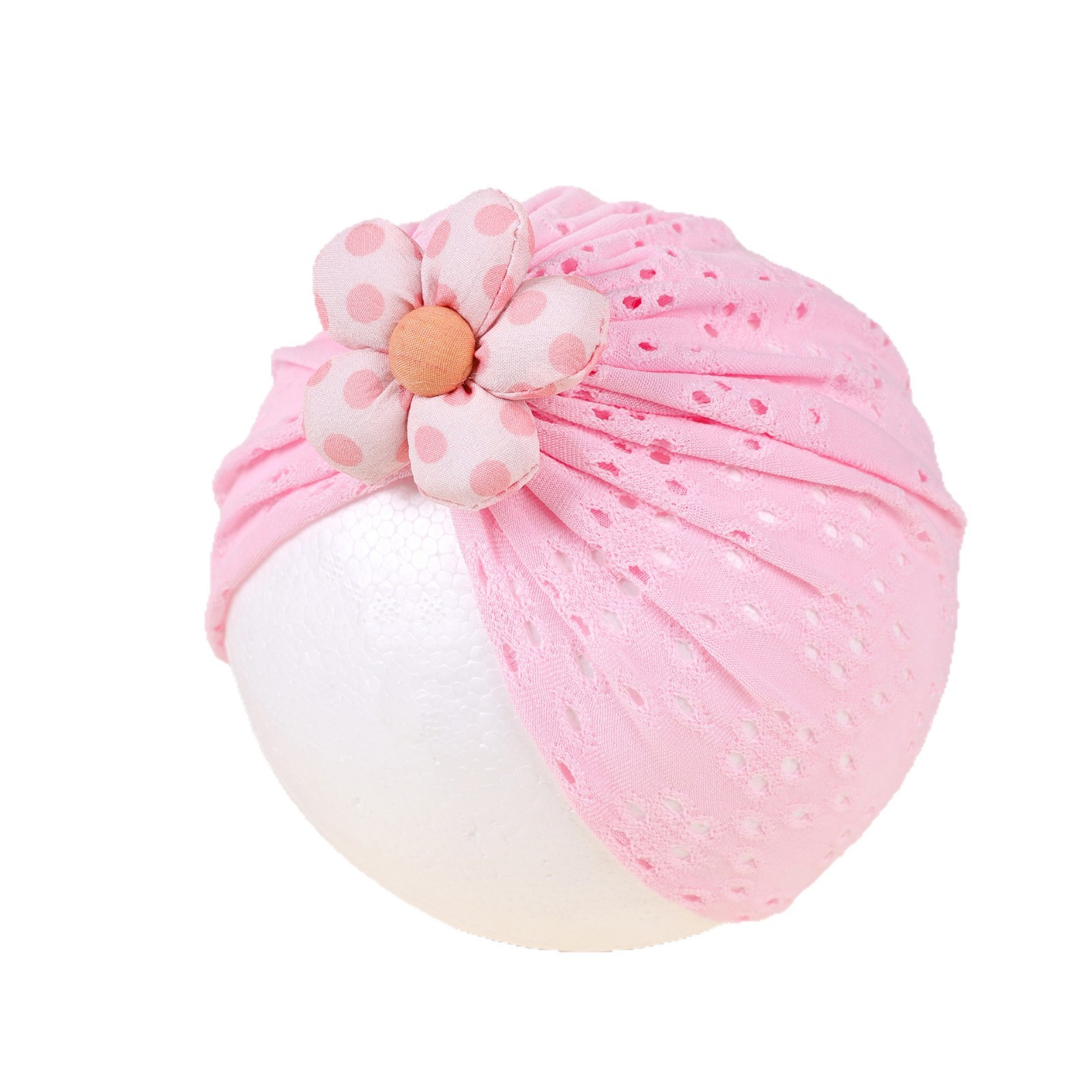 Cross-border European American Thin Breathable Baby Solid Color Imitation Cotton Hat, Children's Soft And Comfortable_voghion.com