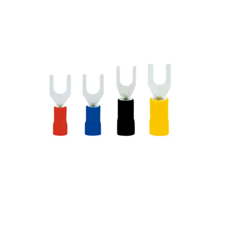 Factory direct SV3.5-4 Cold pressure wiring terminal U-shaped Y-shaped fork-shaped pre-insulating cold pressure terminal high-quality copper nose