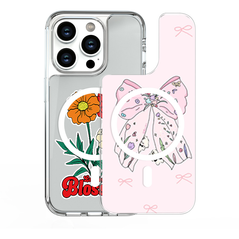 DIY图案苹果手机壳iPhone17磁吸防摔手机保护套可拆分背板壳批发|undefined