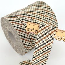 2.6-3.5-4cm格子包边条包边布条 罩衣裤子口袋鞋垫涤纶滚边布斜纹