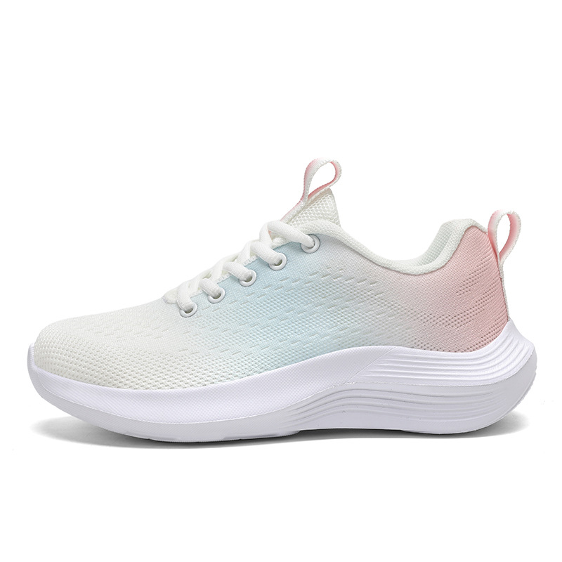 2026 primavera nuevos zapatos de tela de mujer cómodos zapatos deportivos de malla transpirables de moda simple zapatos casuales de mujer