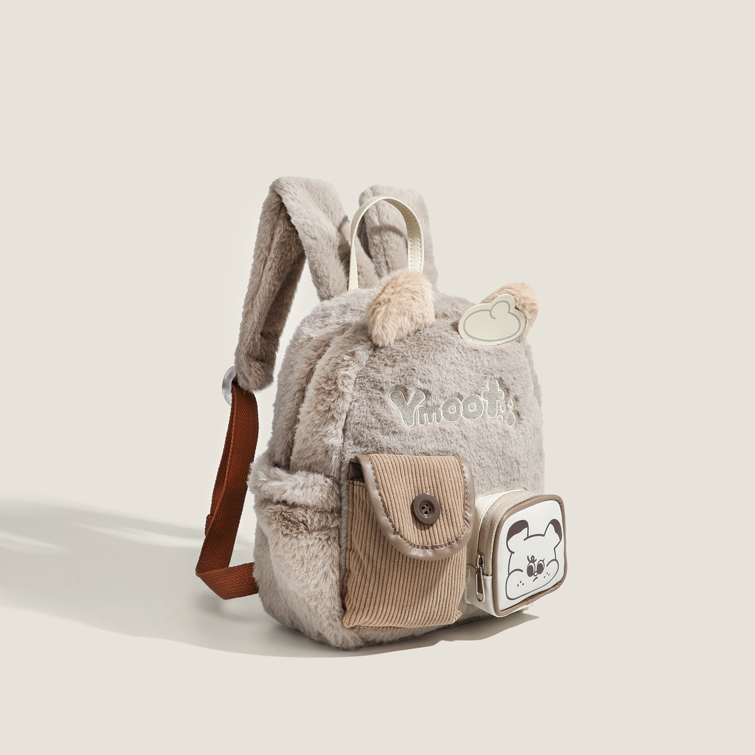 Little Bear Meilad Plüsch Niedlicher Lustiger Kleiner Rucksack, Nischen-Reisetasche, Herbst und Winter_voghion.com