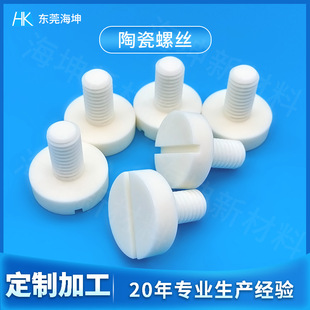 Customized M3-M6 Ceramic Thread Aluminum Oxide Hex Socket Head Countersunk Bolts High Temperature Resistant Ceramic Nuts