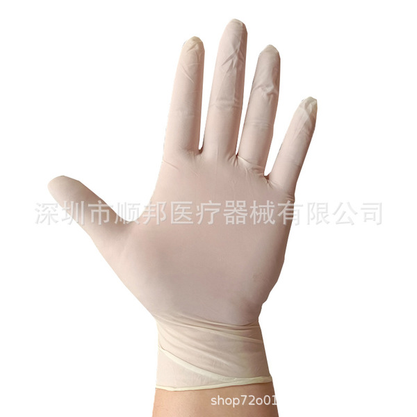 Disposable medical rubber check gloves thickened powder -free high…