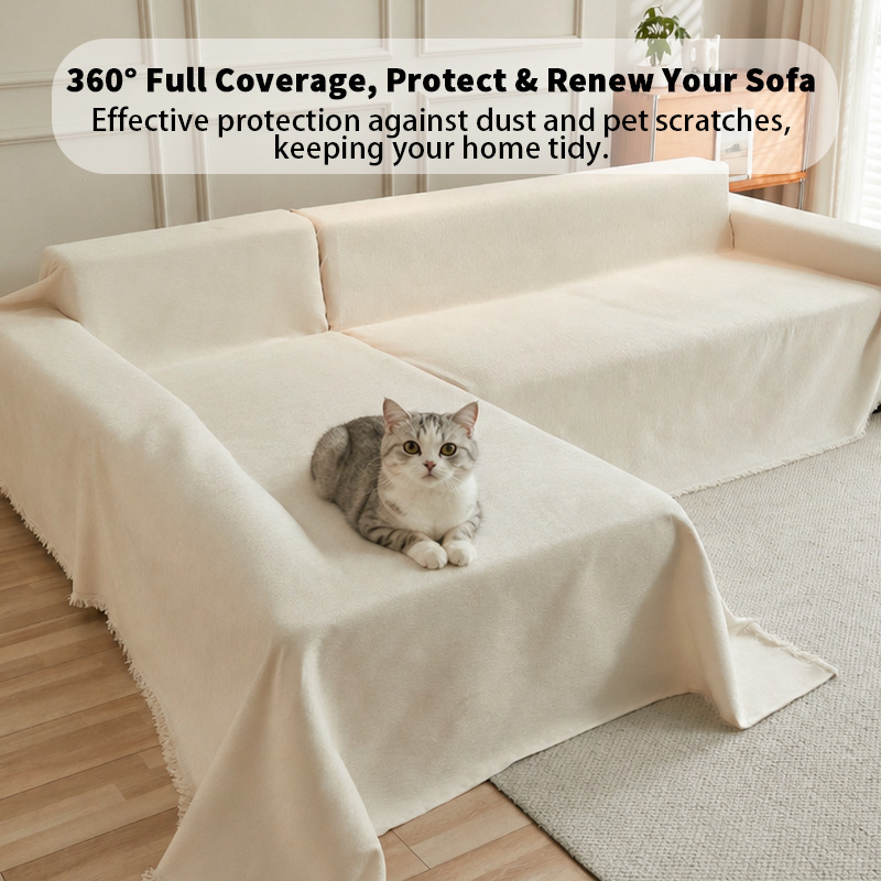 Amazon's Best-Selling Chenille Solid Color Sofa Cover Set, Chaise Lounge Sofa Cushion, Anti-Slip and Anti-Scratch Cover Amazon's Best-Selling Chenille Solid Color Sofa Cover Set, Chaise Lounge Sofa Cushion, Anti-Slip and Anti-Scratch Cover