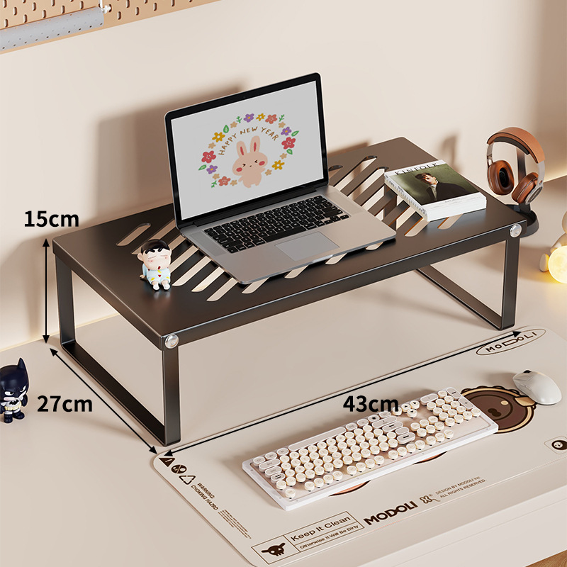 Soporte Elevador para Laptop de Hierro Plegable con Disipación de Calor para Oficina