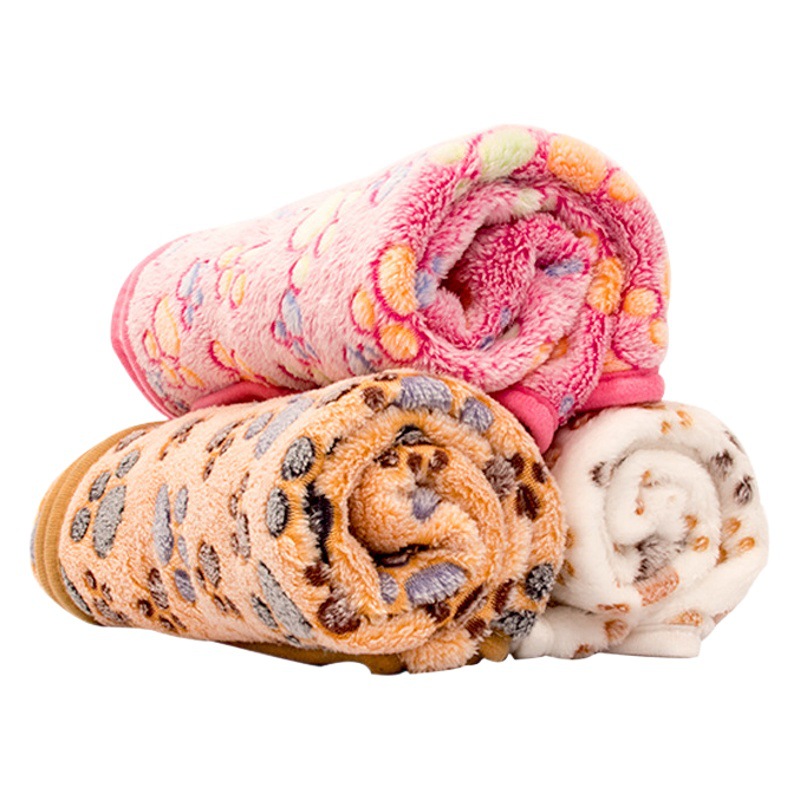 Manta para mascotas, lana de coral, suave y sin caída, terciopelo universal de doble cara, fabricante de cojines para mascotas cómodos al por mayor