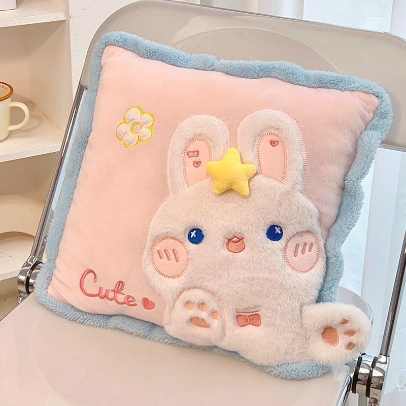 almohada de alto valor facial mantas 2 en 1 colcha almohada de doble uso para automóviles de oficina aire acondicionado almohada de siesta