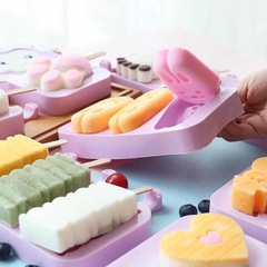 Summer Popsicle Mold Ice Cream Stick Home Silicone Mold Cartoon DIY Popsicle Mold Factory