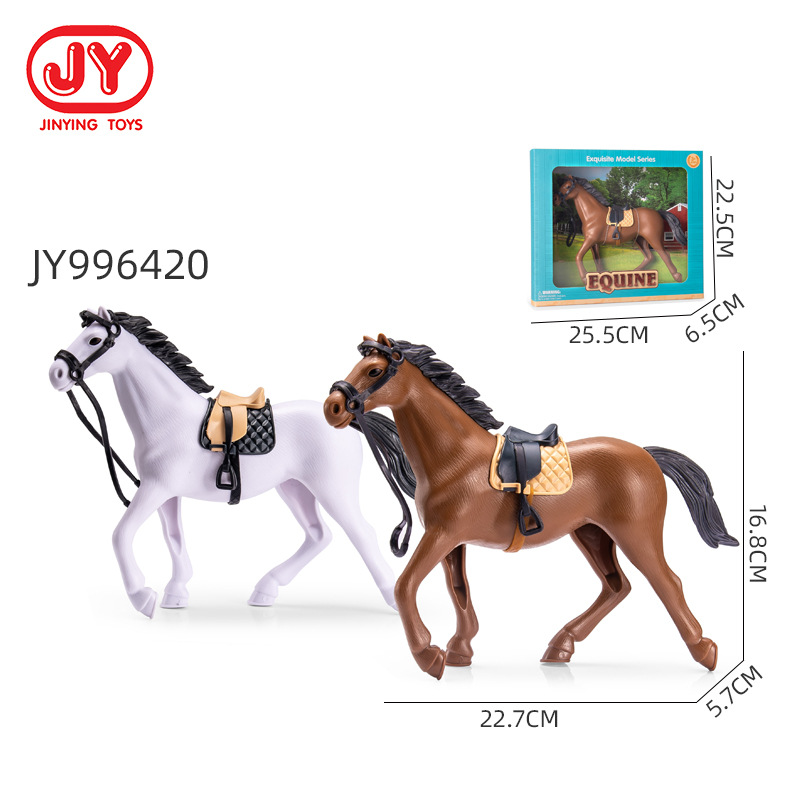 Simulación DE LOS NIÑOS animal traje jugar casa juguete diversión caballo granja traje decoración educación temprana cognitiva modelo de juguete