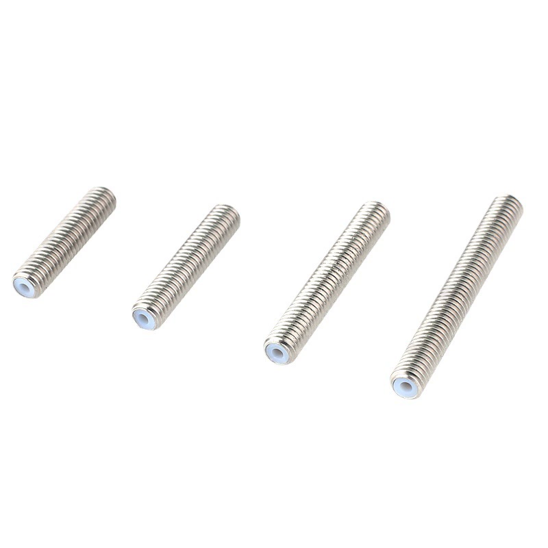 Труба для 3D-принтера 6*26*30 Подающая труба с полной резьбой с трубой из тефлона PTFE из нержавеющей стали MK8