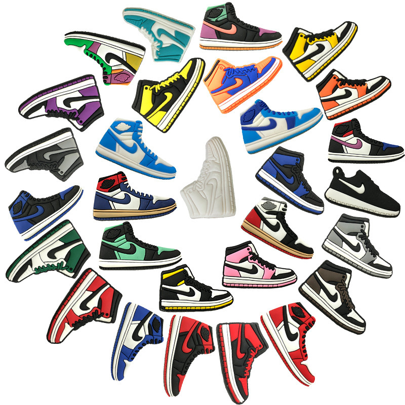 [Manufacturer Shoe Buckle] Sneaker Series Aj Resistant Croc Shoe Flower Pvc Shoe Buckle