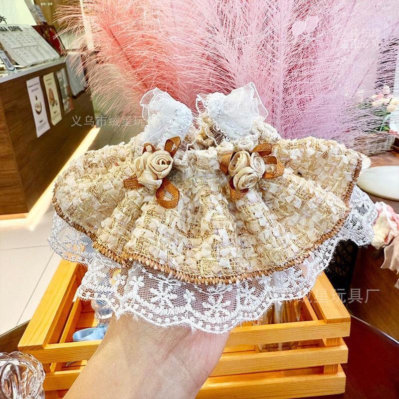 新款娃衣蕾丝蓬蓬裙公主裙棉花娃衣服小香风创意宫廷风18-23cm|undefined