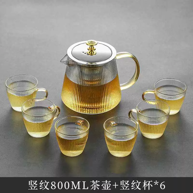 Чайник, стеклянный чай, фильтр
