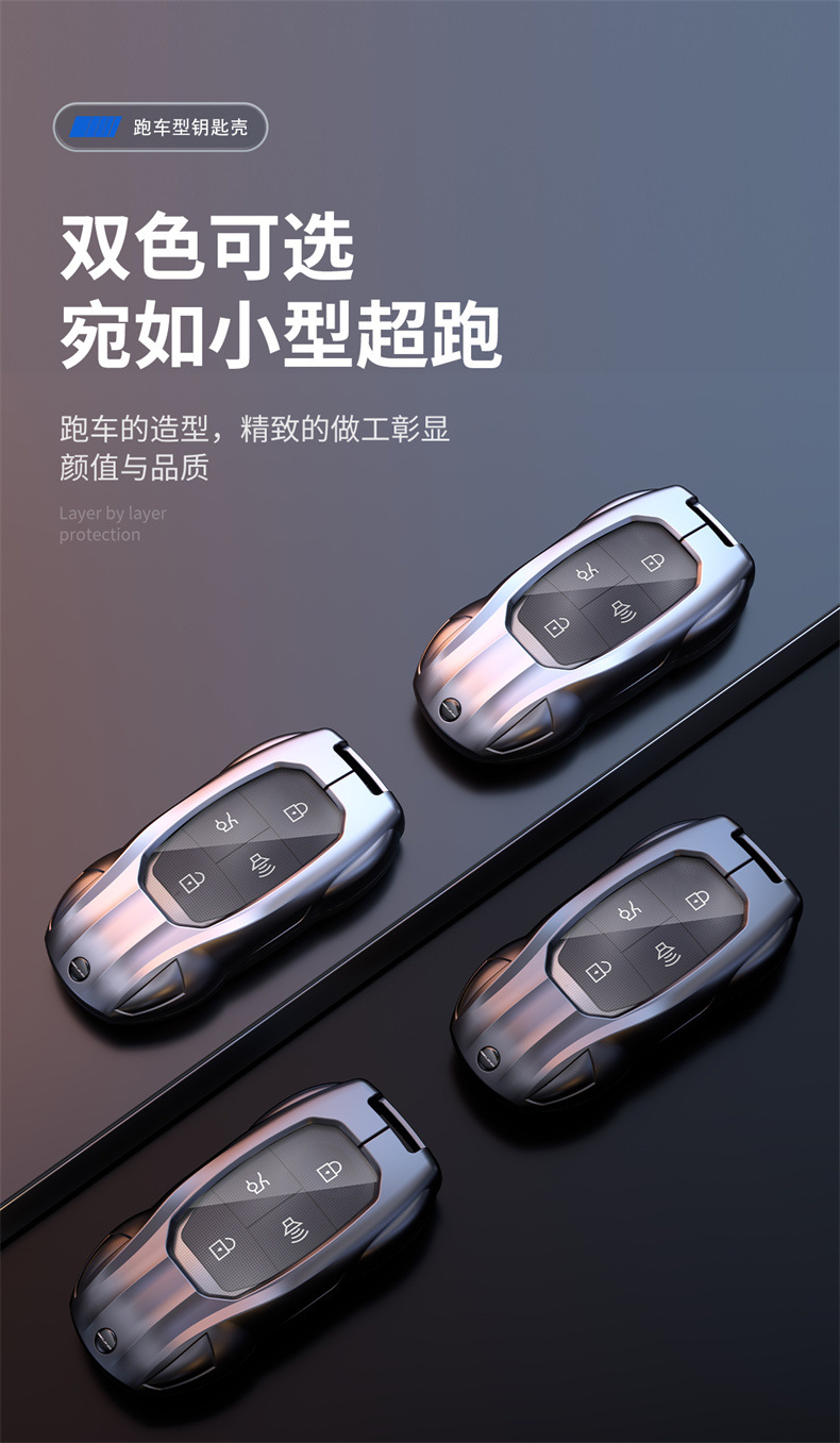 Suitable for Beijing BJ40E key case, BJ30, BJ80, BJ60, F40, BAIC Mofang, EU5, EU7PLUS, X7 key cover