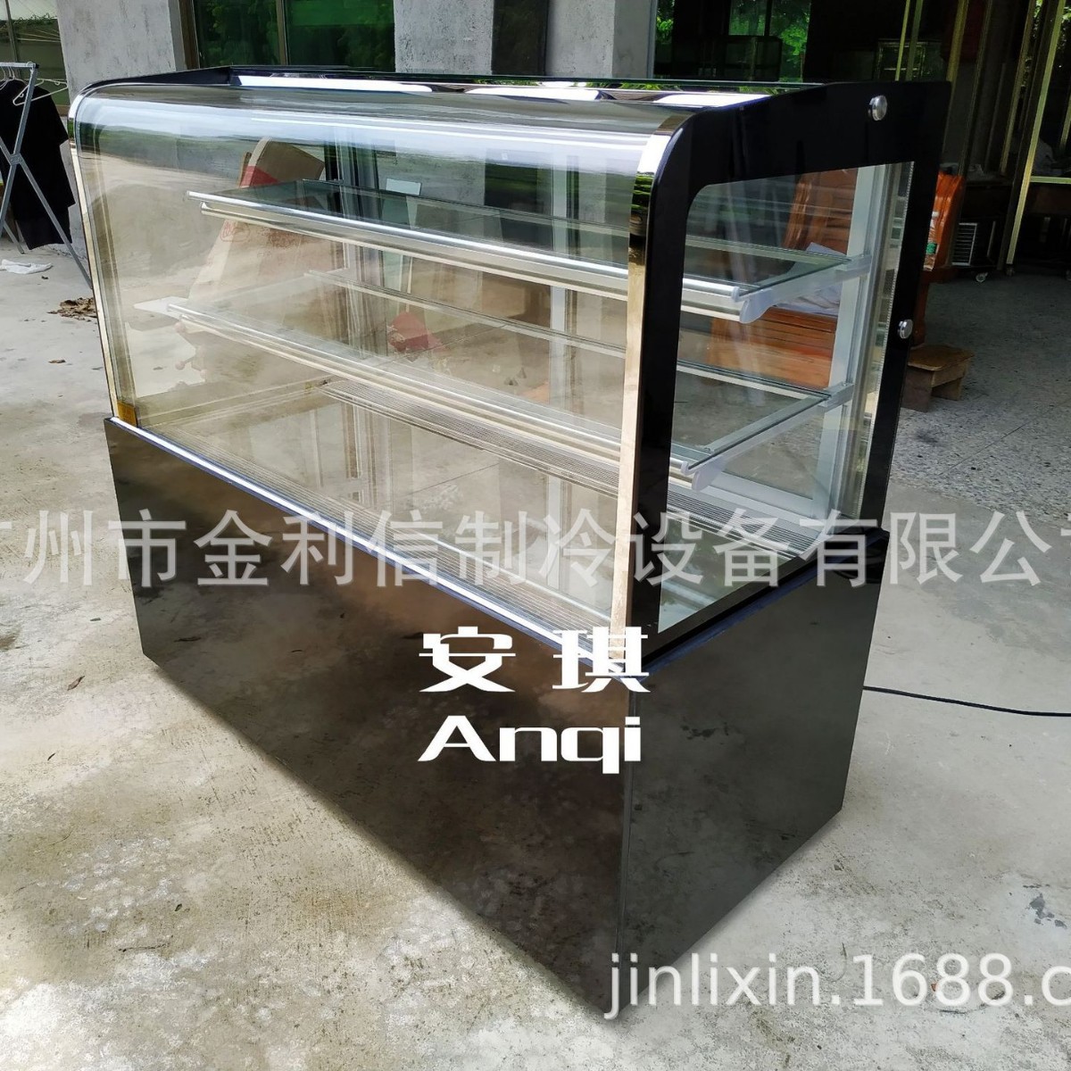 安琪牌三层蛋糕风冷冷藏保鲜陈列柜弧型糕点冷藏冷柜