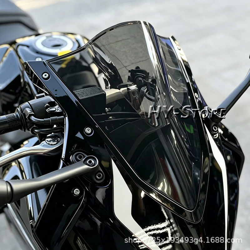 Suitable for Honda Cbr650R 2019-2025 Front Windshield Heightening Windscreen Deflector Wind Shield Racing Windscreen