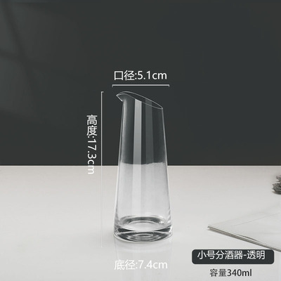 Estilo japonés olla de vino bar separador de vino cóctel decantador de cristal olla de vino decantador