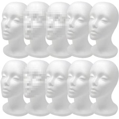 人の頭の男女の泡の頭は偽の頭の型のかつらのモデルの頭の男を展示します。