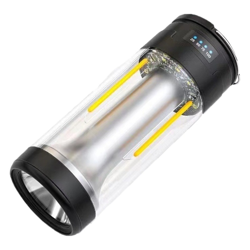 Lámpara de camping al aire libre de larga duración camping magnet tent light multifuncional advertencia de emergencia antorcha de carga impermeable
