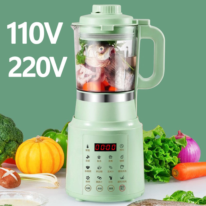 Multifunctional Wall-Breaking Machine, Mini Soybean Milk Machine, Automatic Heating Cooking Machine, Bass Small Food Supplement, Filter-Free 110V Cross-Border