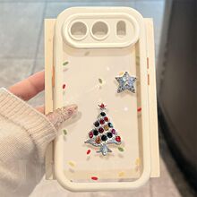 适用彩色立体圣诞树荣耀500pro手机壳高端设计感honor400爆款300/