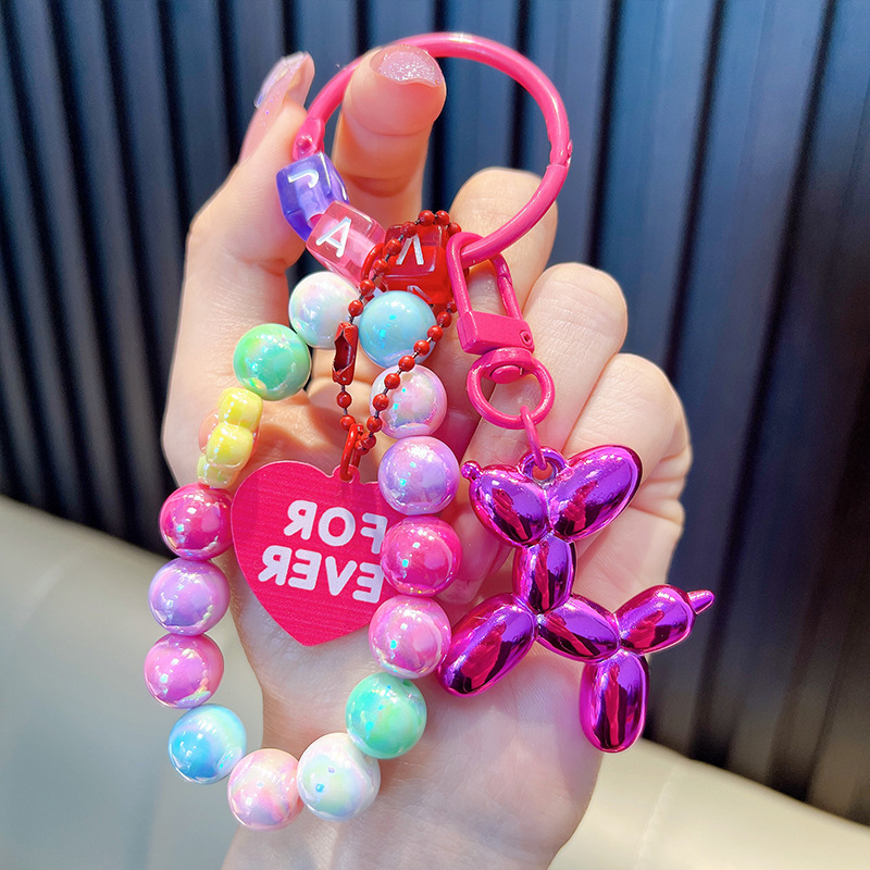 Cuentas de asiento osos colgantes de llaves de bolsos acrílicos exquisitos colgantes de llaves de automóvil colgantes pequeños regalos al por mayor