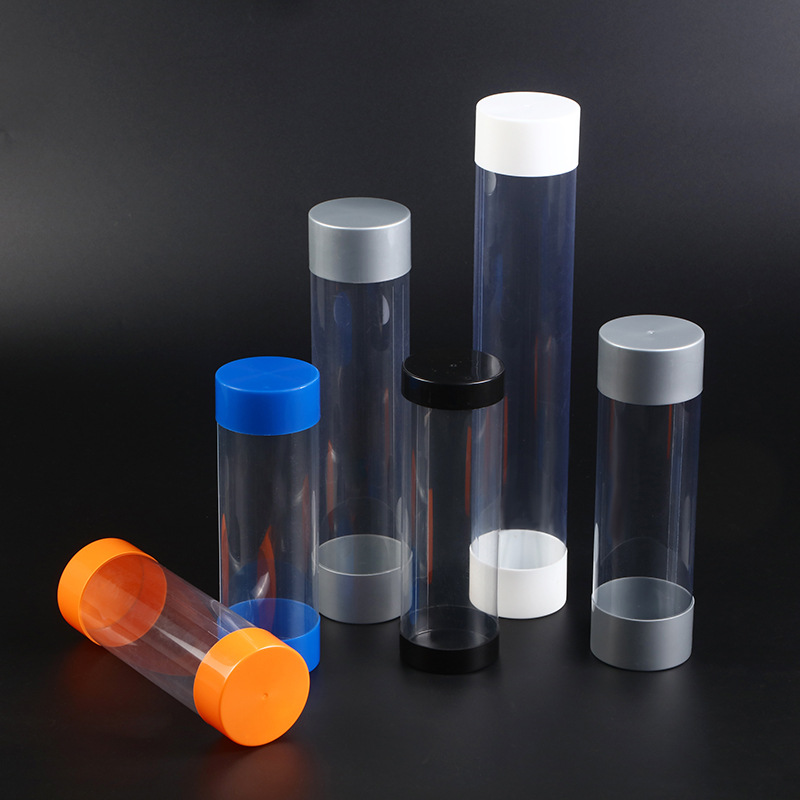 厂家直供彩色内衣圆筒内裤袜子圆桶服装包装筒T桖透明PVC圆筒包装