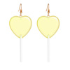 Accessory, cute earrings heart shaped, wholesale, Japanese and Korean