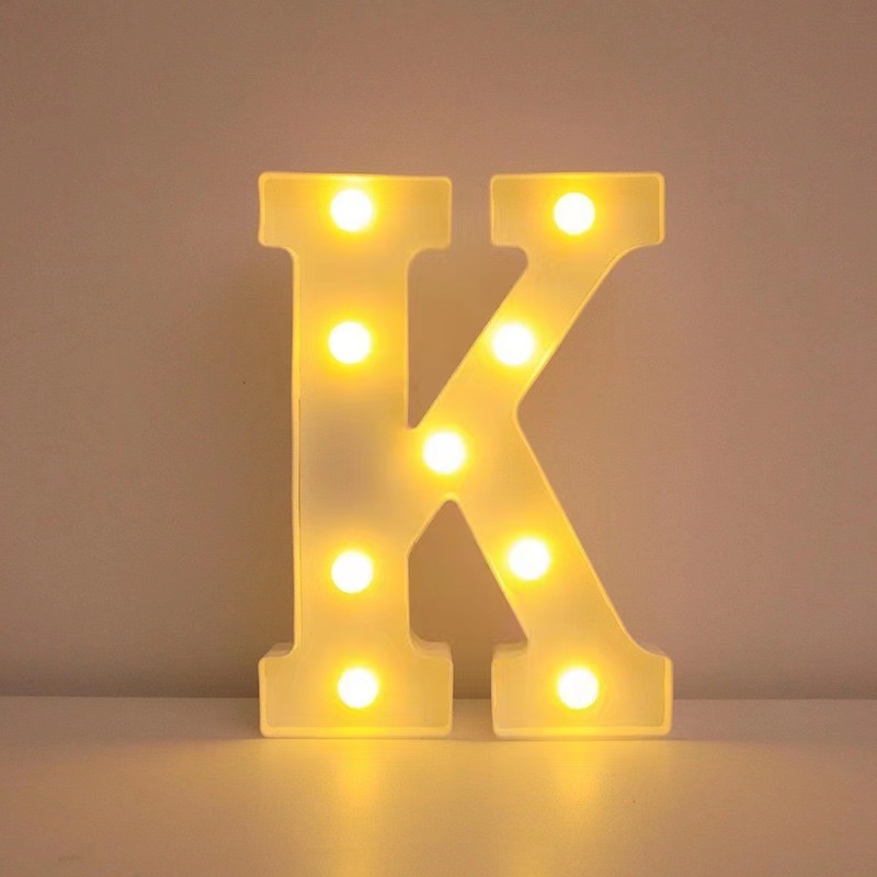 26 lámparas de letras INS viento digital modelado luz de atmósfera propuesta de boda fiesta de cumpleaños decoración de luces