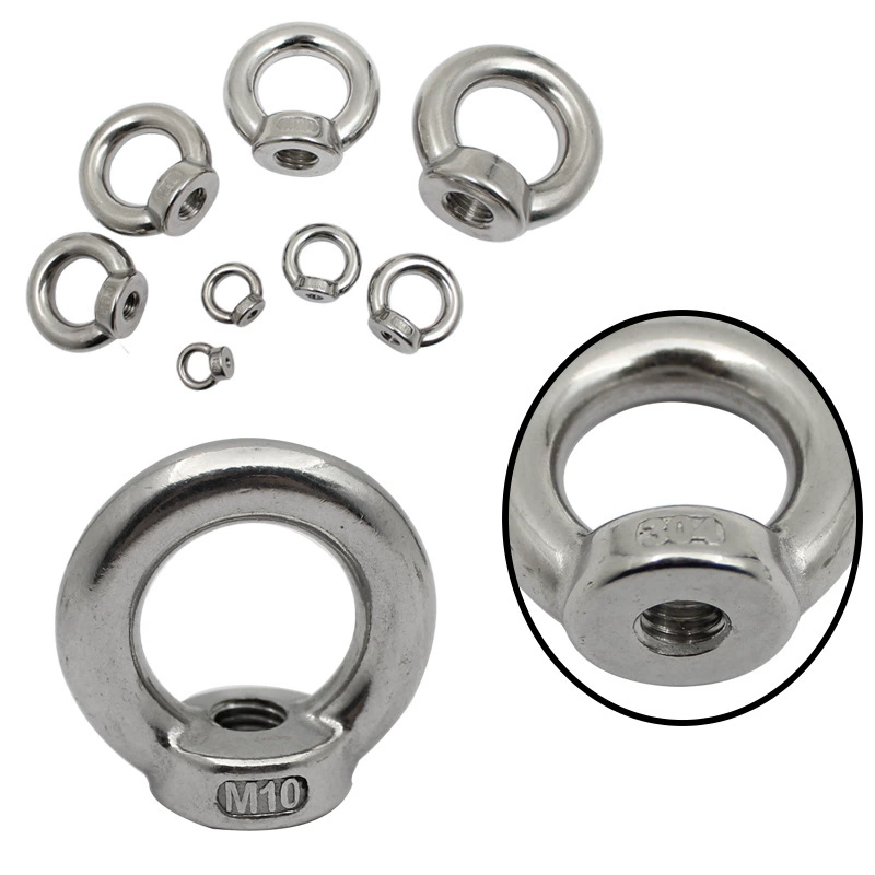 M&J нержавеющая сталь 304 316 DIN582 немецкий стандарт круглая гайка подъемная гайка подъемное кольцо производитель готовый склад