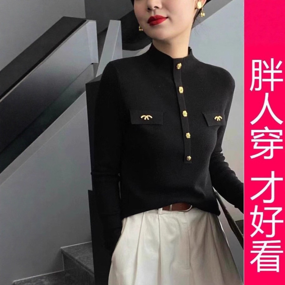 【专柜大码】今年流行的修身显瘦打底毛衣2025软糯舒适针织衫上衣