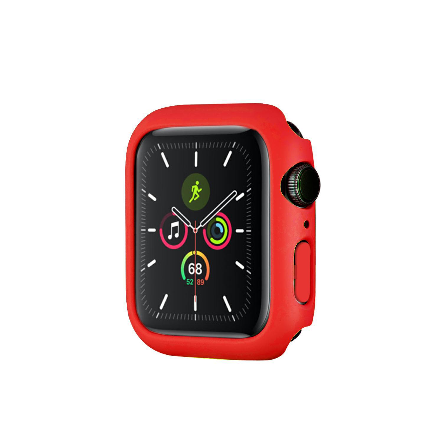 Adecuado para Apple Watch protector Shell medio paquete PC marco Apple Watch caso hueco iwatch cubierta protectora al por mayor