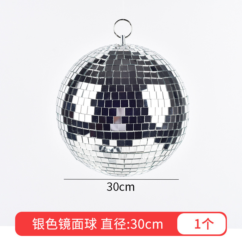 6 - 30cm reflejador de vidrio espejo bola de Navidad decoración para el hogar bola de mosaico escenario discoteca
