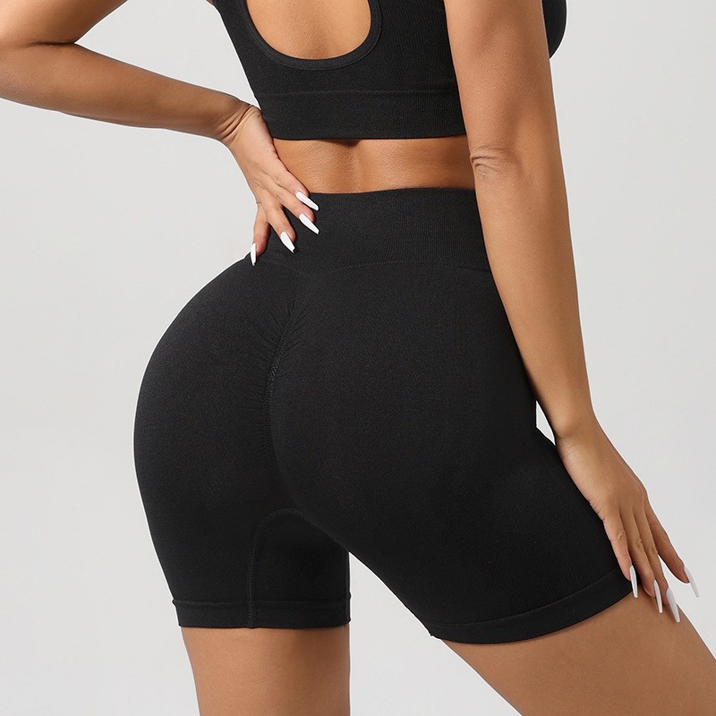 ropa interior deportiva transfronteriza mangas cortas pantalones cortos pantalones largos set mujer antichoque correr de alta intensidad yoga acondicionamiento físico espalda image 52