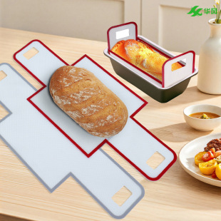Binaural Food Grade Silicone Baking Mat High Temperature Resistant Bread Fiberglass Dutch Pot Mat Non-Stick Baking Silicone Mat
