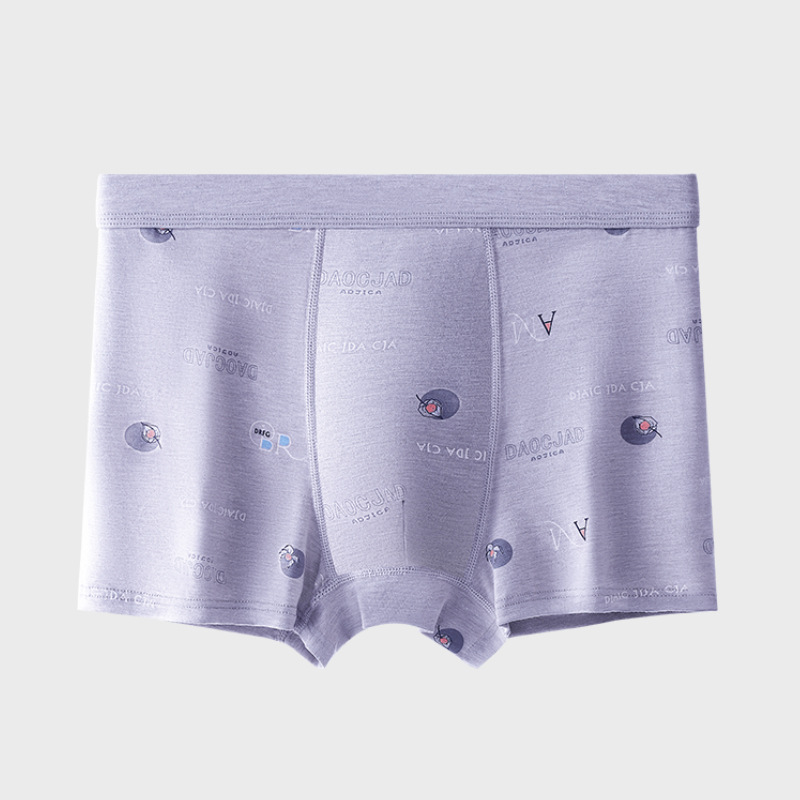 Pantalones interiores de hombre, pantalones de algodón, pantalones de cintura media, pantalones de niño, pantalones de impresión cómodos y transpirables, pantalones de hombre, cabeza para hombre