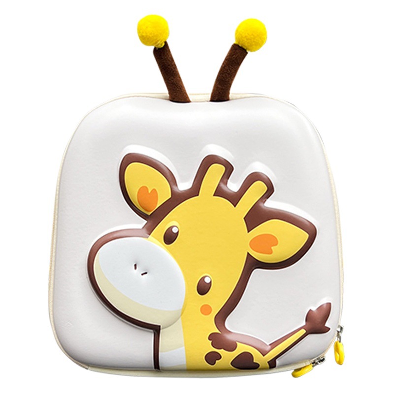 Primavera y verano nuevos niños de dibujos animados bolsa de cáscara de huevo jardín de infantes lindo ciervo mochila de estudiantes mochila tridimensional para niños y niñas