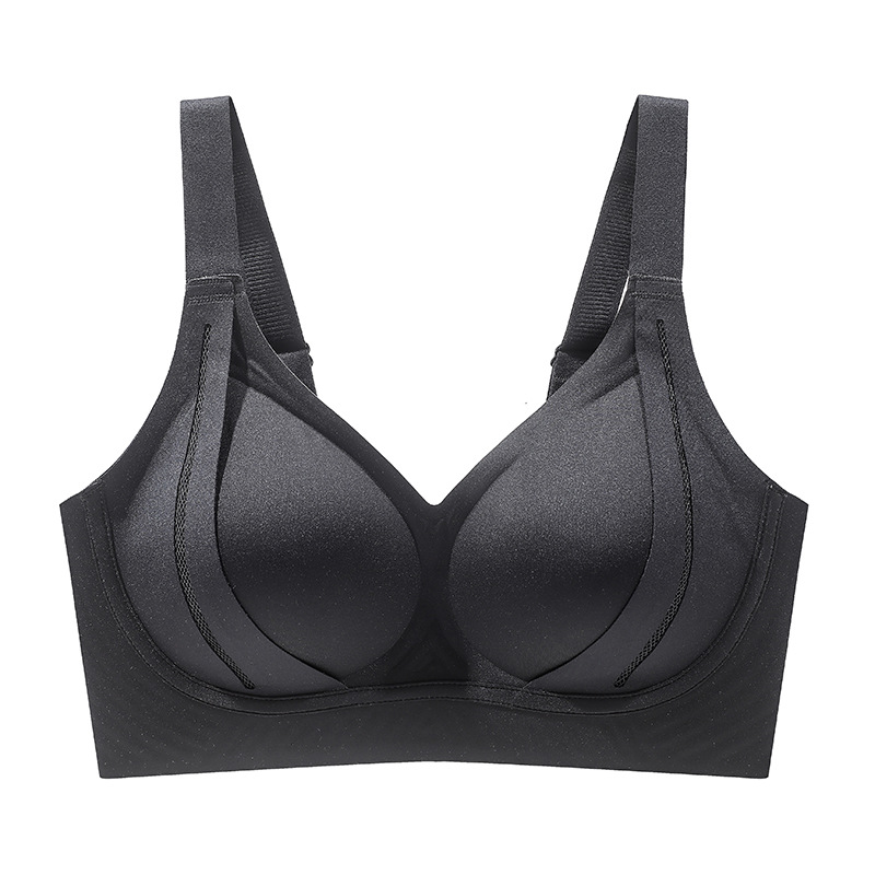 El nuevo tirón sostiene la ropa interior sin marcas, las mujeres se reúnen para evitar la caída, la antigravedad, el sujetador sin anillo de acero, la leche de ajuste y acabado