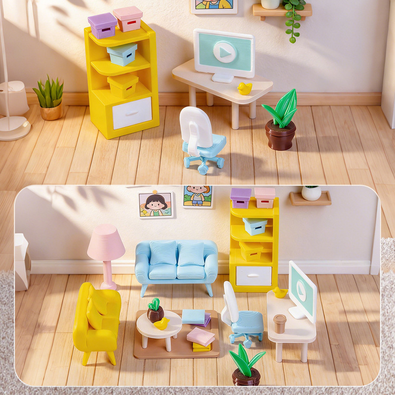 Creative Cartoon Modern Home Appliances, Chairs, Potted Plants, DIY Resin Craft Decorations, Dollhouse Accessories, Ornaments Creative Cartoon Modern Home Appliances, Chairs, Potted Plants, DIY Resin Craft Decorations, Dollhouse Accessories, Ornaments
