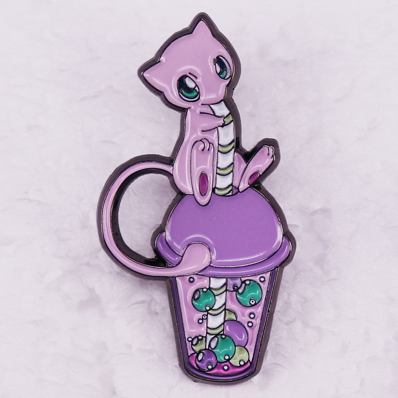 Dreamy Milk Tea Badge Cute Cartoon Elf Pearl Milk Tea Enamel Pin Gift for Video Game Enthusiasts Dreamy Milk Tea Badge Cute Cartoon Elf Pearl Milk Tea Enamel Pin Gift for Video Game Enthusiasts