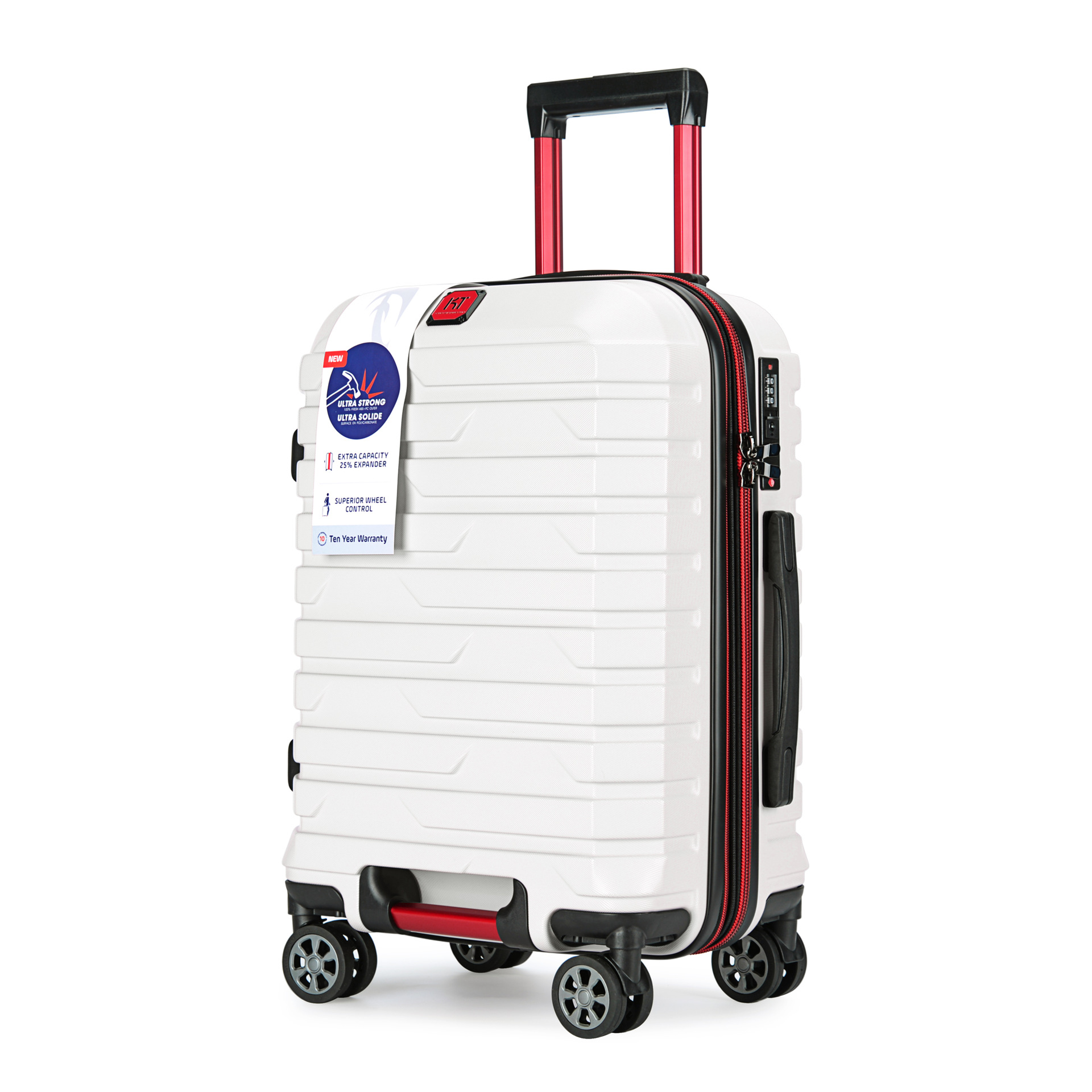 Equipaje con cremallera a prueba de explosiones de stock del fabricante, maleta trolley de expansión telescópica de tres piezas, maleta de embarque de 20 pulgadas