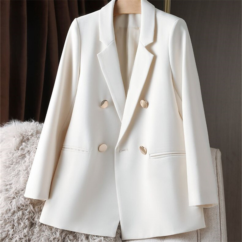 Spring and Autumn New Commuter High-end Sense Suit White Style Slim-fit Slimming Socialite New Top Jacket