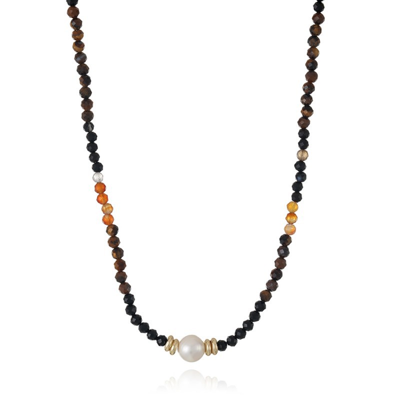 retro agate universal necklace from pearl