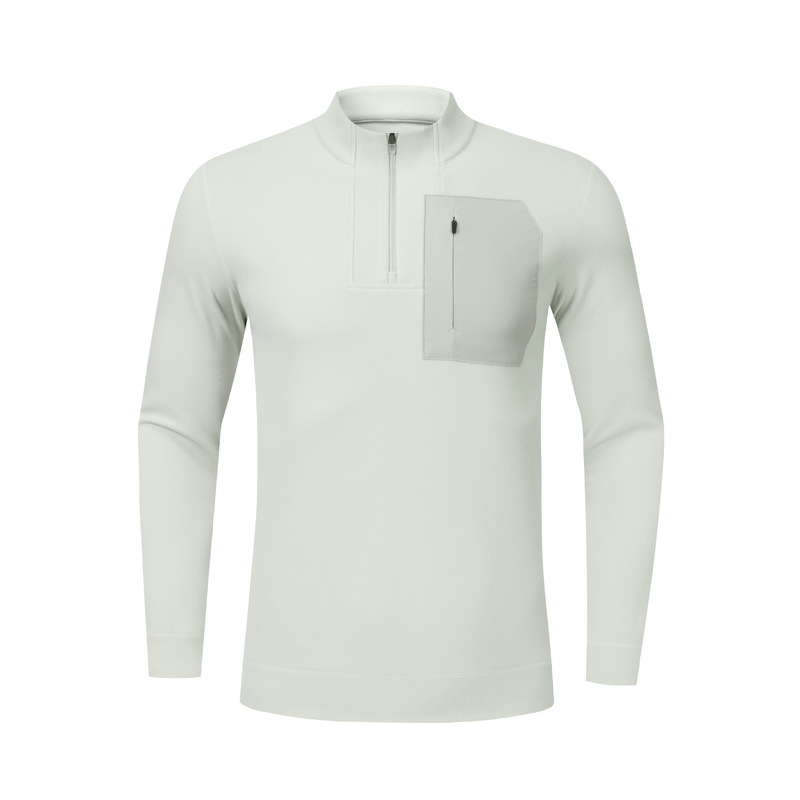 Same Style as Xiaoshu! Men's Fleece-Lined Half-Zip Stand Collar Base Layer for Mountaineering, Outdoor, Long-Sleeve, Warm, Sporty, and Casual Wear Same Style as Xiaoshu! Men's Fleece-Lined Half-Zip Stand Collar Base Layer for Mountaineering, Outdoor, Long-Sleeve, Warm, Sporty, and Casual Wear