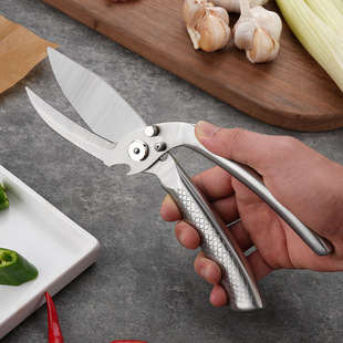 Multifunctional all-steel strong chicken bone scissors can be split and easy to clean household kitchen food scissors chicken bone fish meat scissors