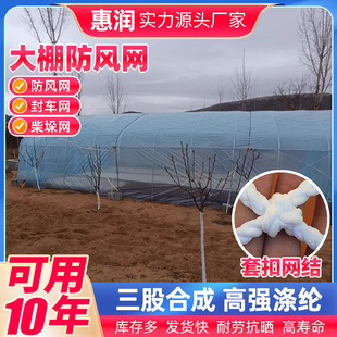 Large Hole Agricultural Greenhouse Windproof Net Thickened Firewood Pile Net Cargo Fixed Protective Windproof Net Greenhouse Protective Film Net