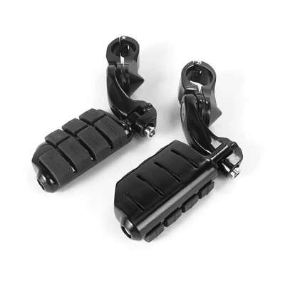 Motorcycle pedals Dual-Light Road Cruiser Flagship Model - 3-pedals-black-small-pedal-rings-black