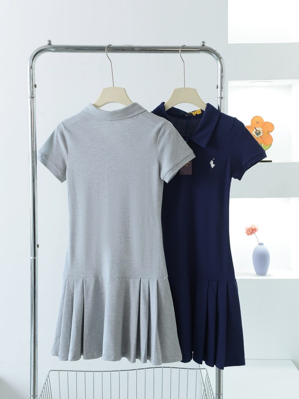 スキャン可能/r1ラフゴルフワンピース小馬標刺繍POLO百パートナースカート学院風半袖ミディアムスカート|undefined