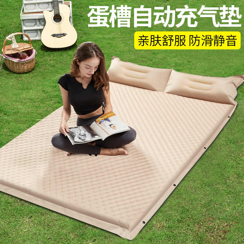 Automatic Inflatable Mattress for Outdoor Camping, Portable Air Mattress for Home Use, Floor Sleeping Pad, Camping Moisture-Proof Tent Floor Mat